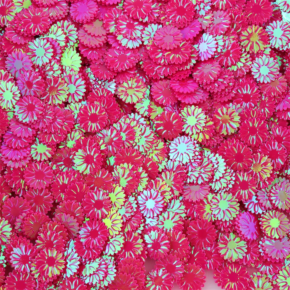 20g/450g 9MM Gänseblümchen-Pailletten Glitzerflocken für Schleimfüllung, Nagelkunst & Handyhüllen-DIY-Deko, Harz-Bastelzubehör Lentejuelas – Detail 6