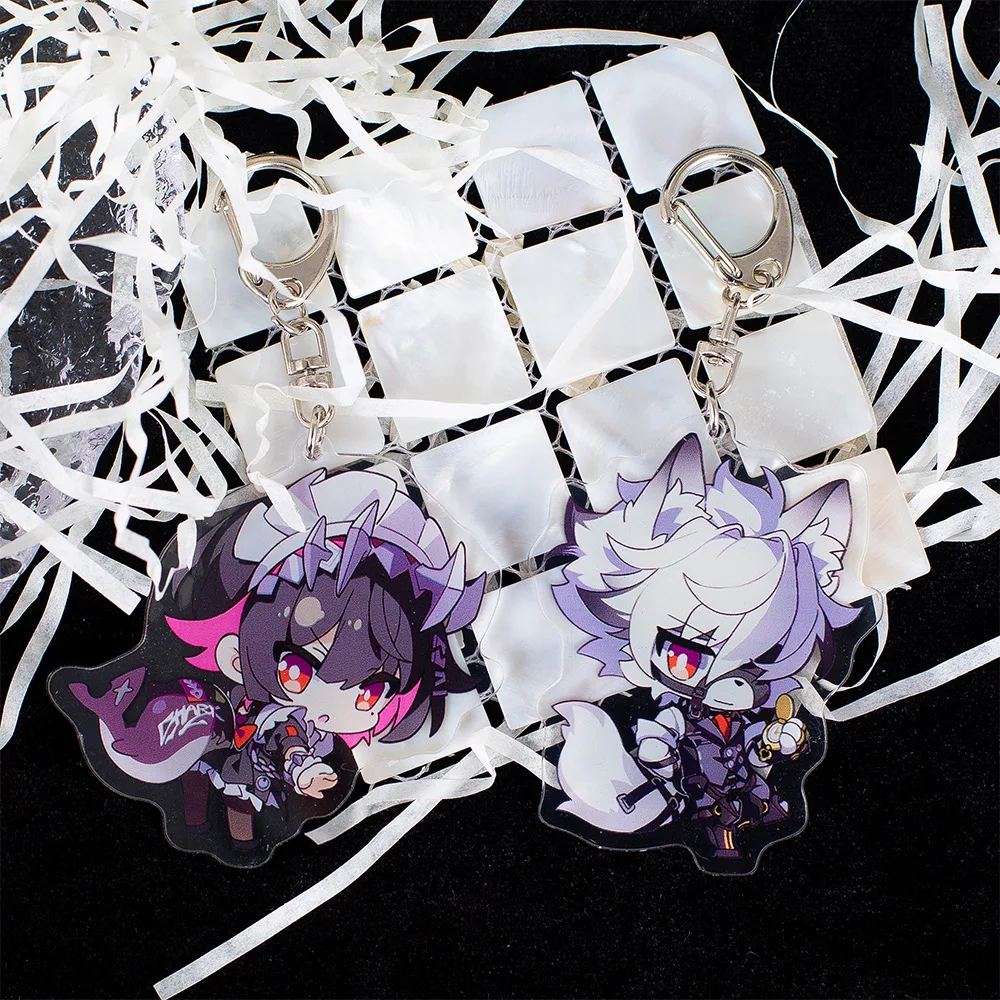 لعبة Zenless منطقة صفر إلين جو فون ليكون كورين ويكس ألكسندريا سيباستيان تأثيري حلي سلسلة مفاتيح مصنوعة من الأكريليك مفتاح الملحقات