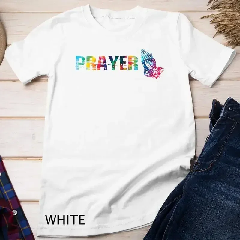Womens Ask Me For Prayer Cute Christian Lifestyle Gifts Tie Dye Unisex T shirt