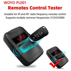 WOYO PL001 Car Remote Control Tester InfraRed Frequency 315MHz 433MHz 868MHz Scanner Control Car Key Diagnosis Tools