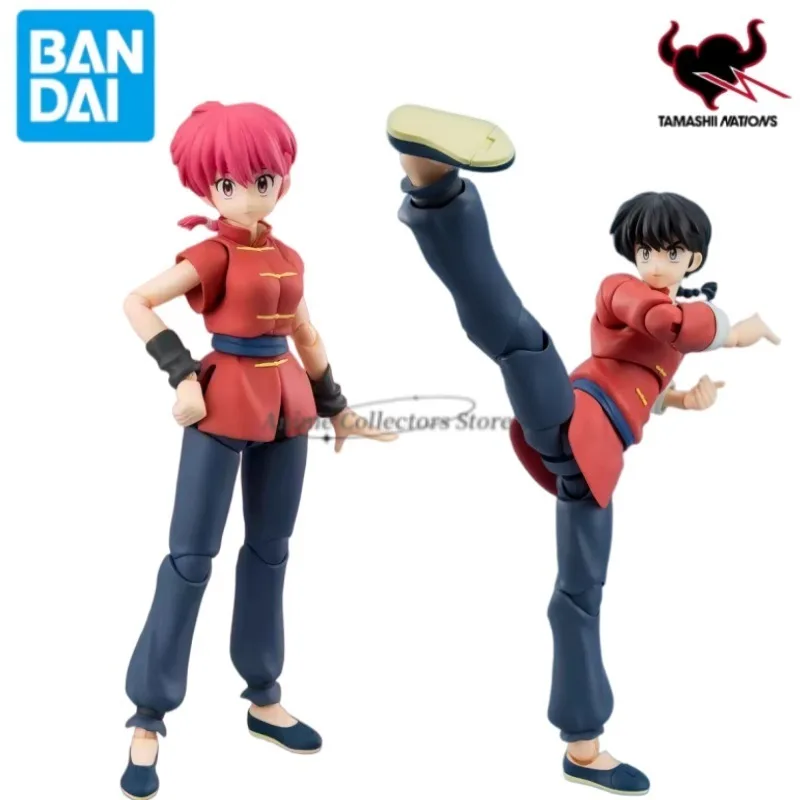 

In Stock Original Bandai S.H.Figuarts SHF Ranma 1/2 Anime RANMA&RANMA SAOTOME Action Figures Toys Boys Girls Collectible Model