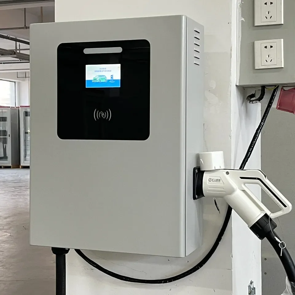 2024 New intelligent control electric vehicle charging station  20kw DC electric vehicle charger fast charging wall mount