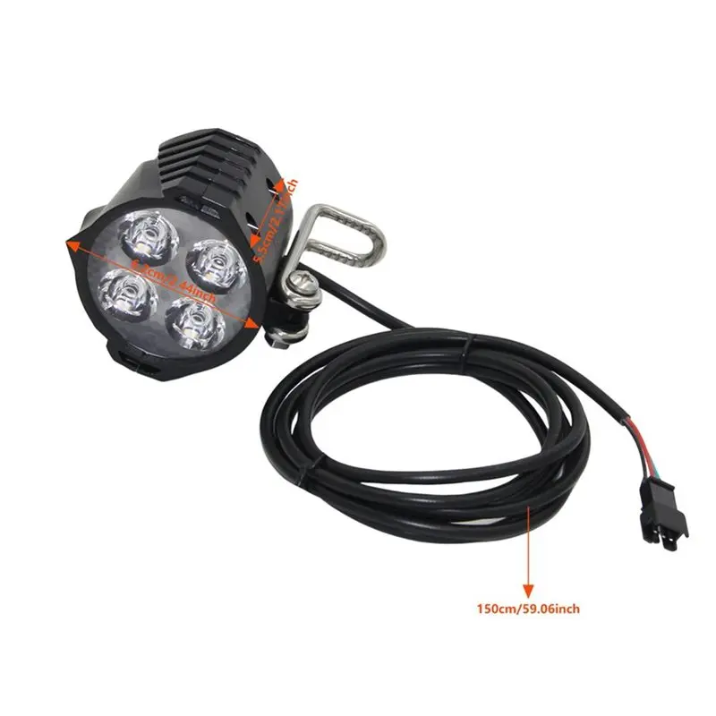 

ShoppingSports E-Bike Front Lighting Rear Brake Light Set 12-72V Electric Bike Turn Signal Lamp With Horn Headlight Switch