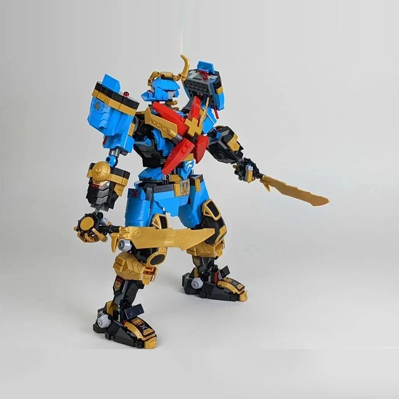 1003 قطعة من مكعبات البناء Mecha Nya's Samurai X MECH مع 8 شخصيات MOC تجميع لعبة الطوب هدية للأطفال الأولاد #3