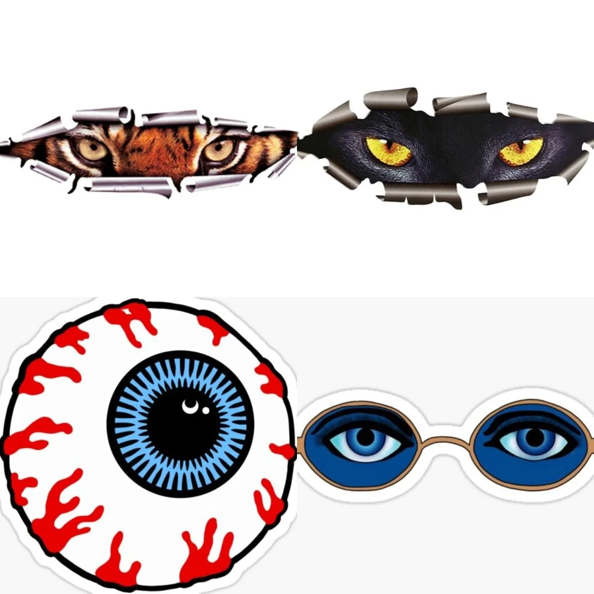 

Personality 3D Car Creative Modified Sticker Eye Peeking Waterproof Decal Eagle Pattern Vinyl Sticker for Motorcycle Styling
