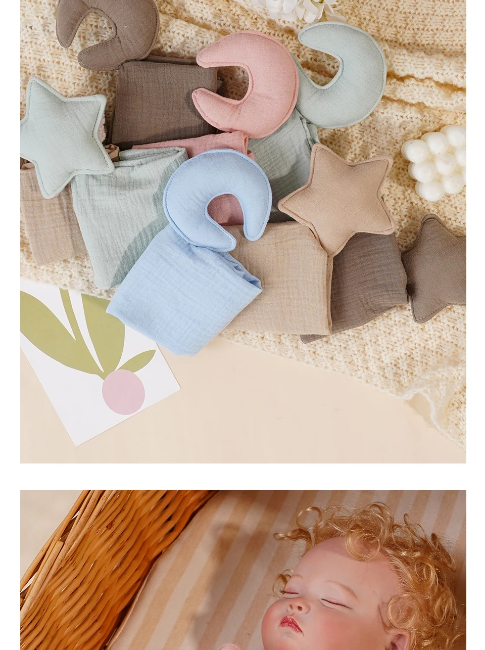 Baby Baumwolle Musselin Bequeme Decke Nette Katze Puppe Für Kleinkinder Kinder Schlaf Beschwichtigen Handtuch Kinder – Detail 8