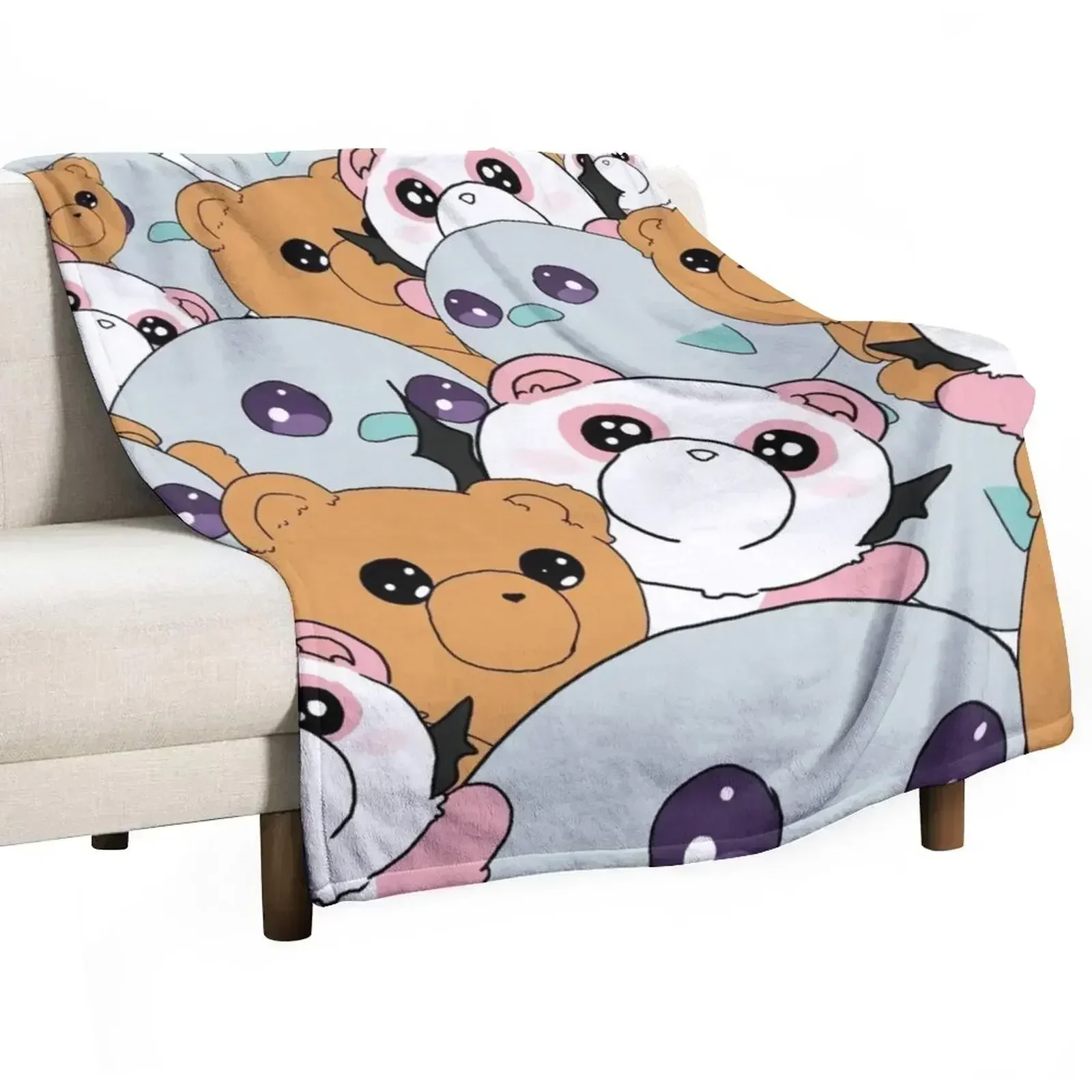 Cuties of Sleepy Princess in the Demon Castle Throw Blanket Luxury Throw Beautifuls Blankets