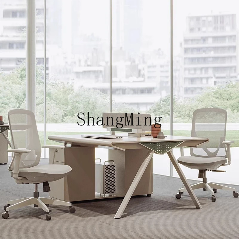 

SM staff desk staff seat two person card seat staff office desk and chair combination