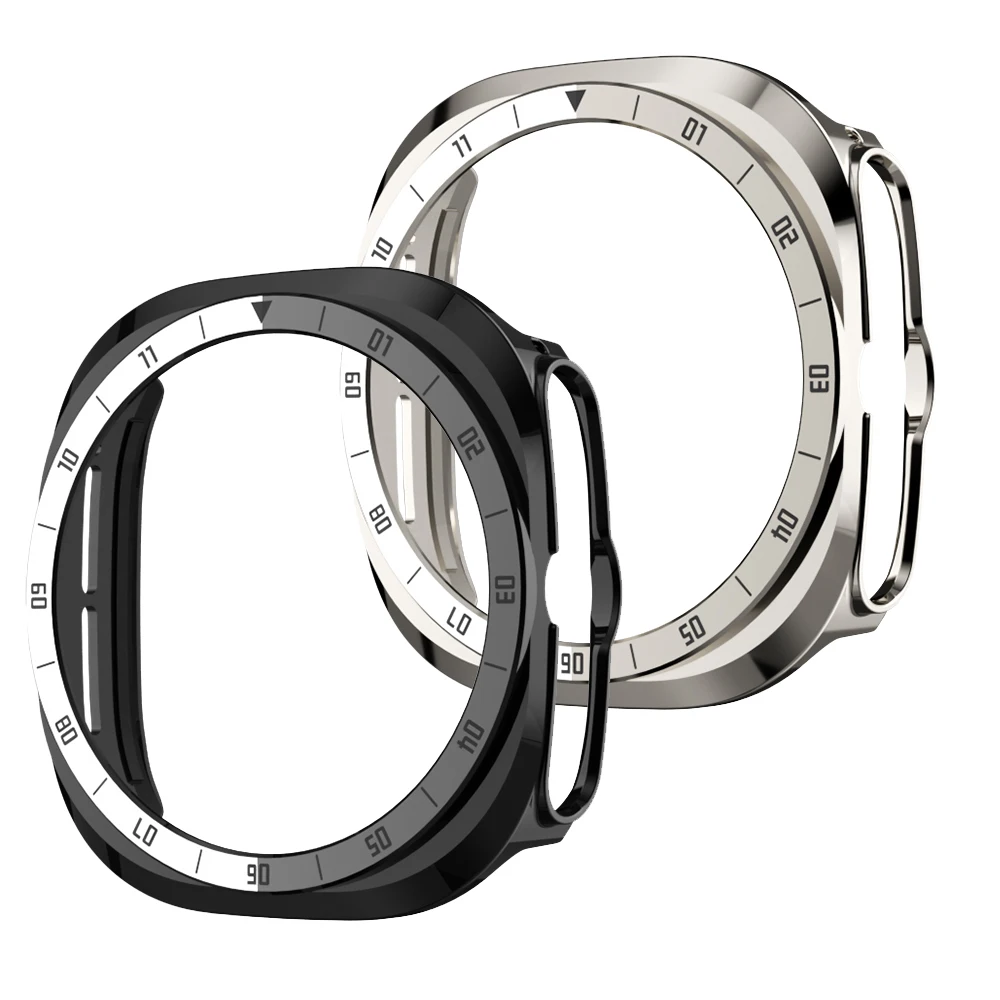 Image of Schutzhülle für Samsung Galaxy Watch Ultra2 47mm Smartwatch, Hartplastik-Schutzhülle mit Skalenmuster-Rahmen für Galaxy Watch Ultra 2