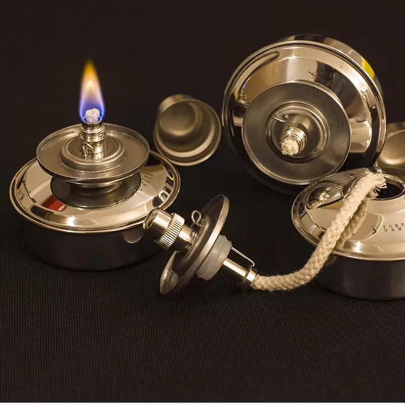 YORKSHINE 304 Stainless Steel Alcohol Burner Lamp Adjustable Flame for Leather Edge Creasing Wax Melting Lab Coffee Heater