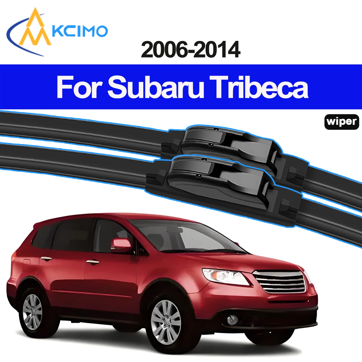 

KCIMO 2PCS New Wiper Blades for Subaru Tribeca 2006-2014 Subaru B9 Tribeca Front Windshield Auto Wipers Blade Accessories 2014