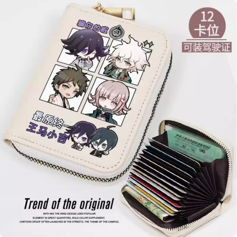 

Danganronpa V3: Killing Harmony Saihara Shuichi Fashion Wallet PU Purse Card Coin Zipper Cash Holder Bag Cosplay Gift B474