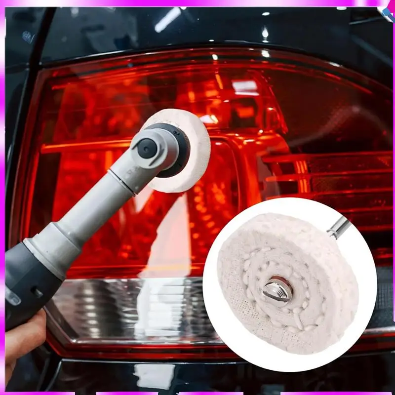 

N96R Set 25 Mm Mini Cotton Polishing Discs–24-Piece Buffing Wheel Kit–For Jewelry–Compatible With Hand Drills& Metal Rods