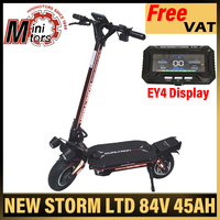 Minimotors NEW DUALTRON STORM LTD 84V 45AH Battery Motor peak 11500W Dual Motor 11inch NUTT Latest EY4 Display Electric Scooter