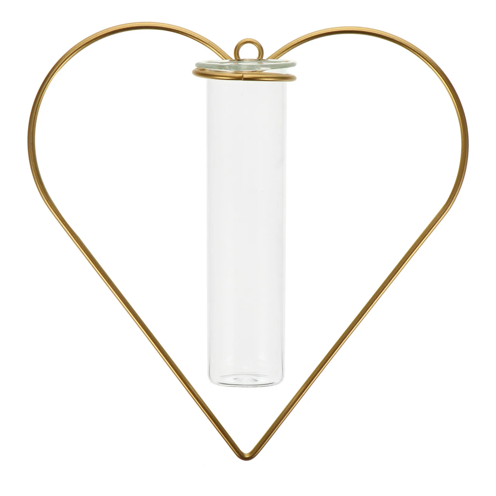 

2Pcs Nordic Style Watering Wall Flowerpot Holder Golden Hanging Vase Punch-Free Indoor Home Wall Decoration Exquisite Plant