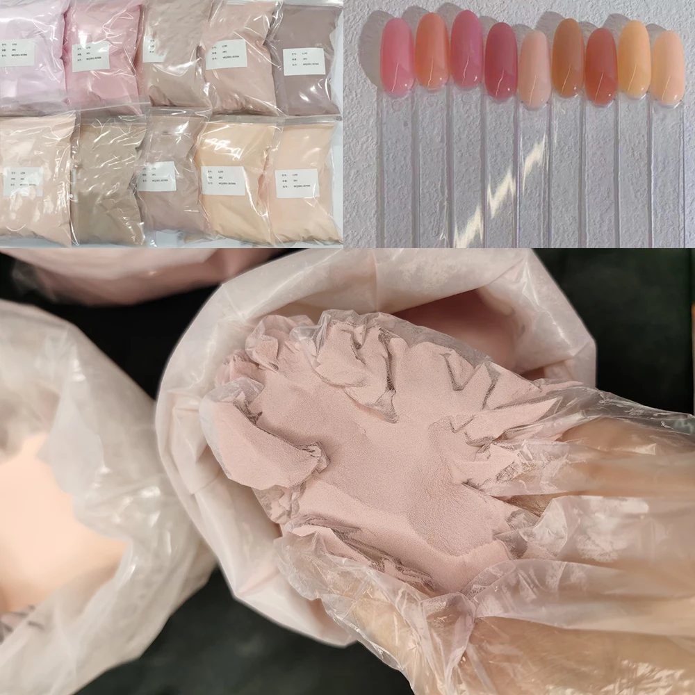 900g-2lb Nude proszek do paznokci brązowy różowy akrylowy proszek do zanurzania do przedłużania rzeźba DIY Salon francuski projekt paznokci proszek Pigment