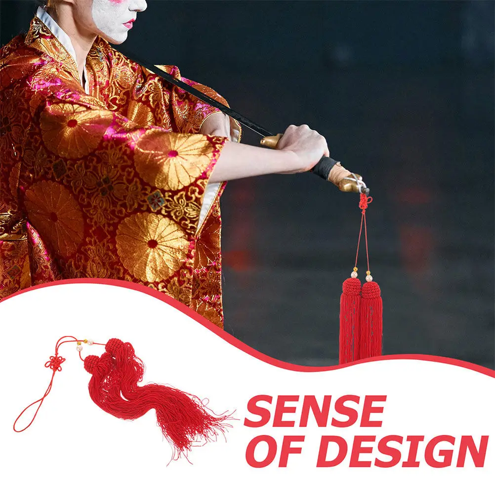4 Pcs Fringe Chinese Tassel Mini Red Lantern Pendant Festival Decoration Charm China