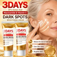 Crème éclaircissante pour les pores et les taches brunes en 3 jours, contenant du collagène, de la niacinamide et de la vitamine C, hydrate en profondeur, réduit l'apparence des taches brunes, resserre les pores, unifi 4