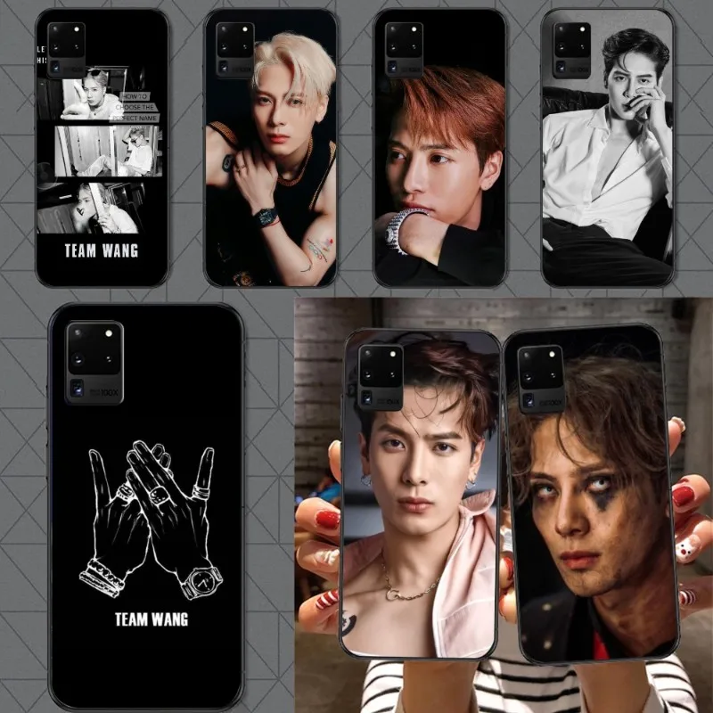 Team Jackson WANG Phone Case for Samsung A91 A81 A73 A72 A71 A30S A20 A12 A13 A52 A53 4G 5G Black Soft Phone Cover Funda