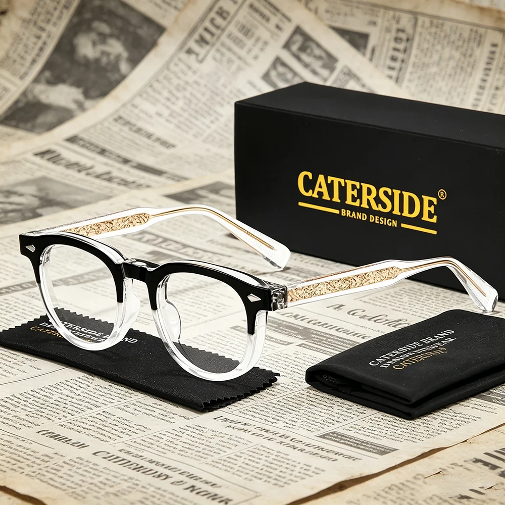 caterside-novas-armacoes-de-Oculos-redondas-vintage-para-homens-e-mulheres-Oculos-de-alta-qualidade-em-tartaruga-Oculos-decorativos-para-uso-diario