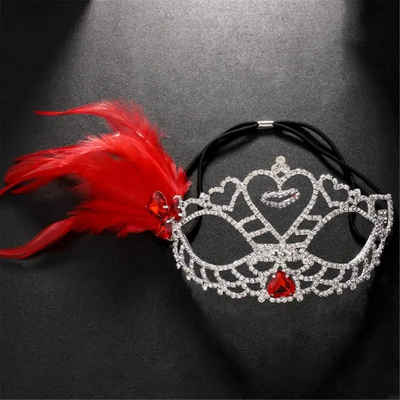 H58e strassons eyemask masquerade eyemask pour les carnavals mascarade, les bals, le mariage, le masque demi-visage pour