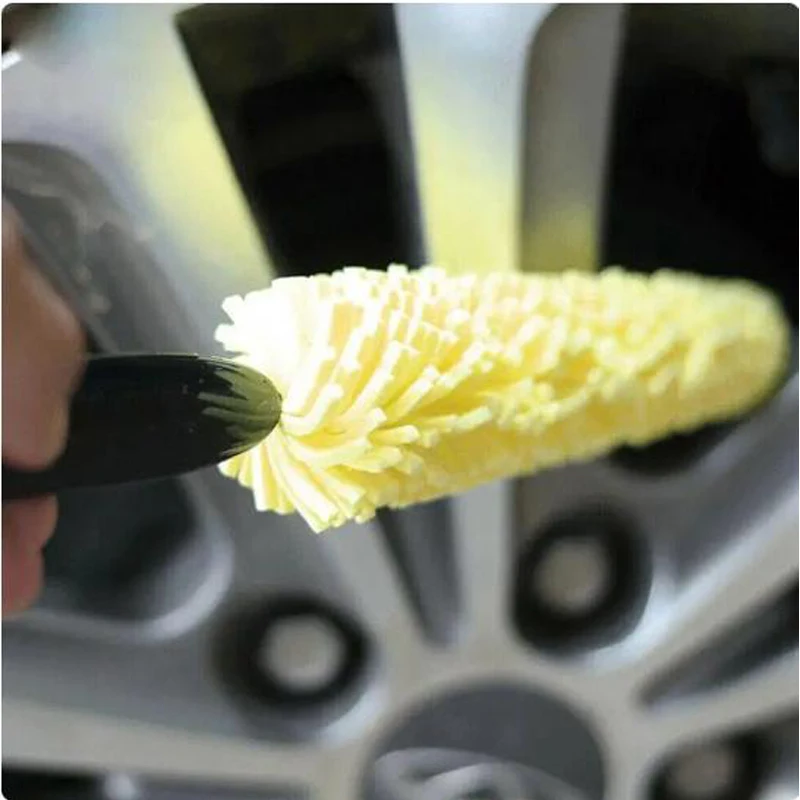 Wheel Cleaning Brush Tool Tire Washing Clean Tyre Rim Cleaning Tool Scrub Washing Vehicle Washer Dust Cleaner Sponge Car Washer