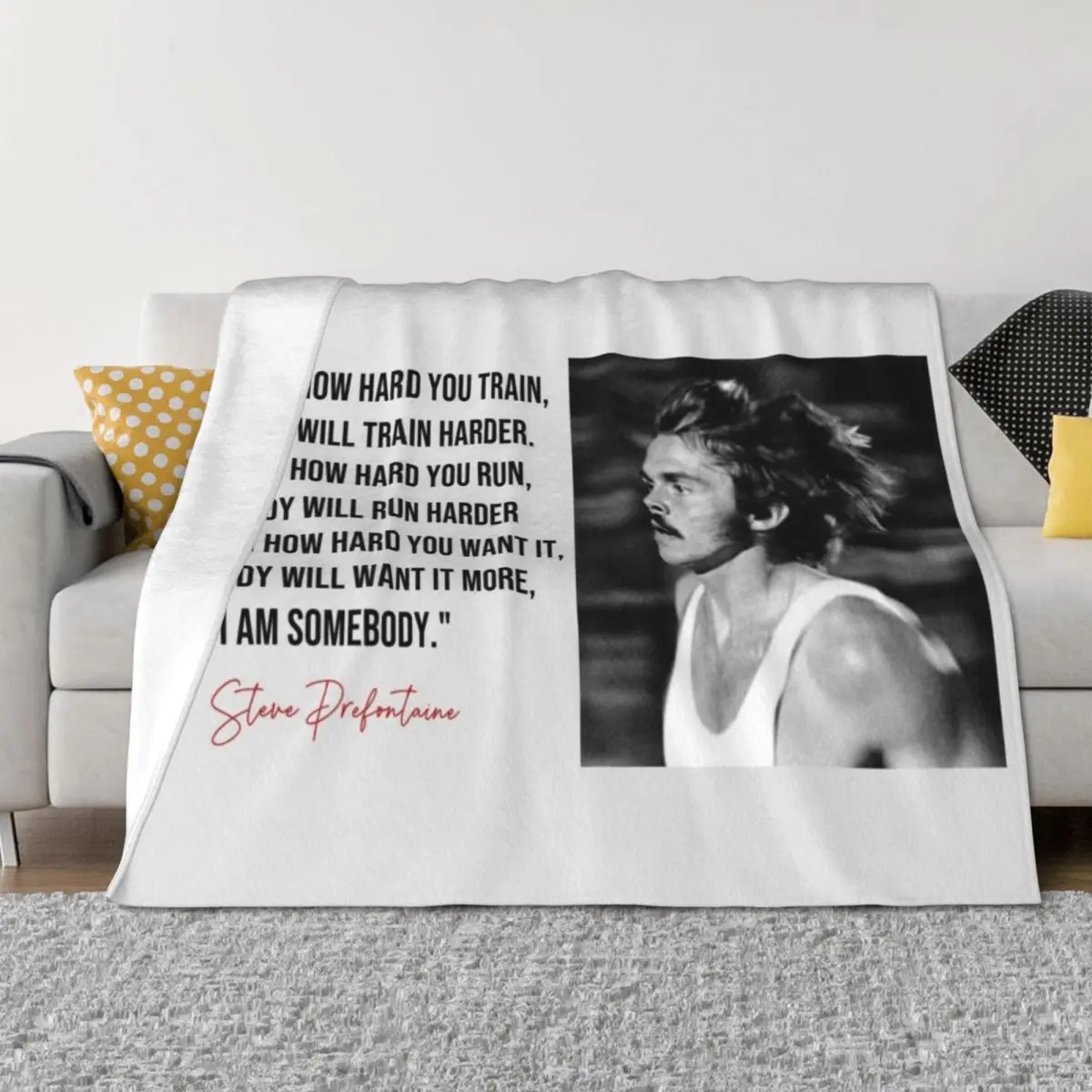 

Steve Prefontaine quote, Running Quotes Steve Prefontaine Throw Blanket Luxury Throw Summer Beddings Moving Blankets