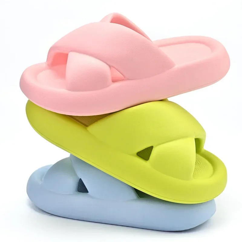 House Slippers Women Slides Sandals Summer Beach Shoes Fashion Soft Flat Platform Flip Flops Female Bathroom Slipper Footwear