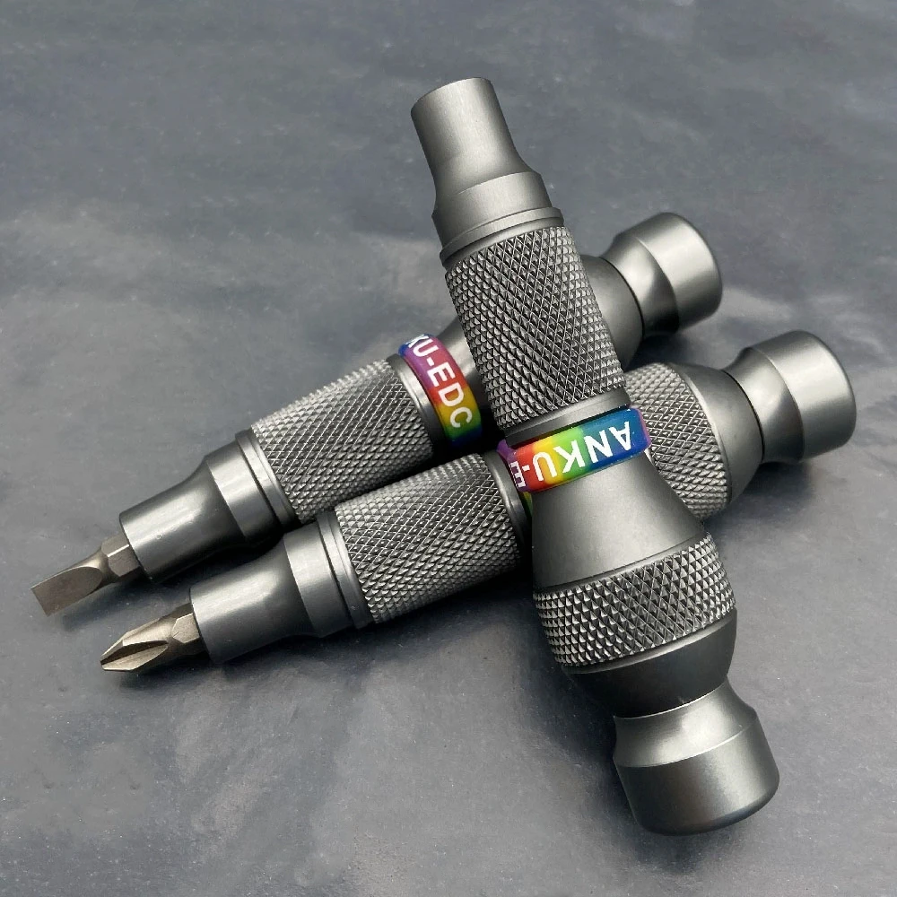 

Mini Screwdriver Self-locking 6.35mm Precision Aluminum Alloy Handle Interface Home Portable Repair Opening Tool with Magnet New