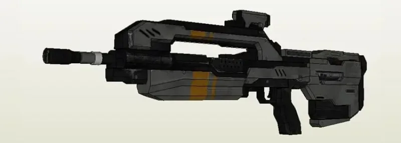 1/1 War Human BR85HB Rifle Gun 87cm 3D Paper Model DIY Handmade Papercraft Toy