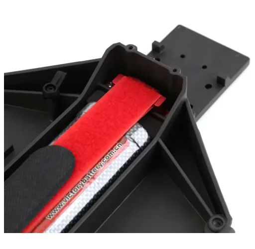 Soporte de batería alto para chasis CG bajo de Metal, sujeción con correa para 1/10 Traxxas Slash 2WD VXL Drag Slash, piezas de mejora