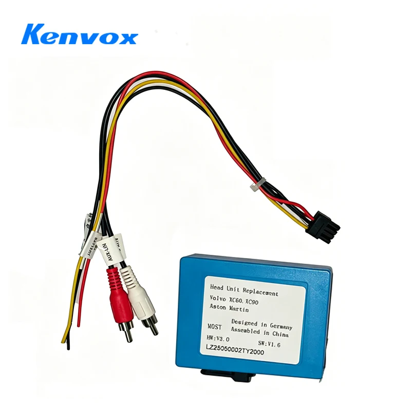 Car Stereo Radio Optical Fiber Decoder Most Box For Volvo XC60 XC90 AUX Audio Fiber Optic Box
