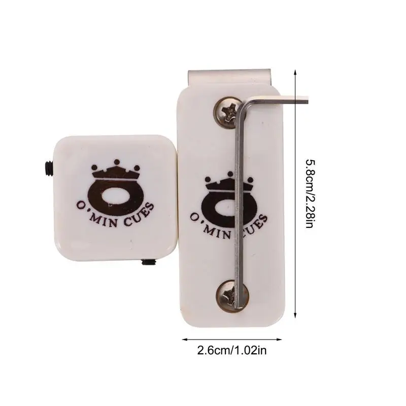 Soporte de tiza de billar portátil, accesorio de herramienta práctica de Snooker con cinturones