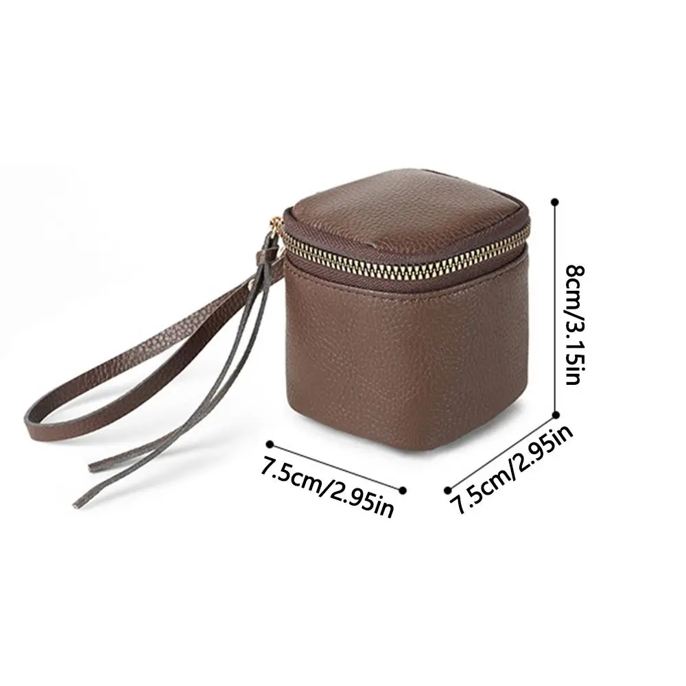 Draagbare lichtgewicht kleine vierkante portemonnee waterdichte hoofdtelefoon opslag make-up tas creditcardhouder dames