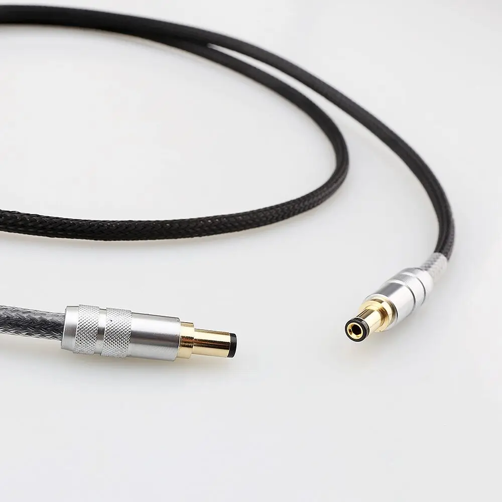 Hifi 2x23AWG посеребренный кабель питания постоянного тока GX16-2 Pin до 5,5*2,5/2,1 мм AC/DC фонокорректор линейный выходной кабель питания