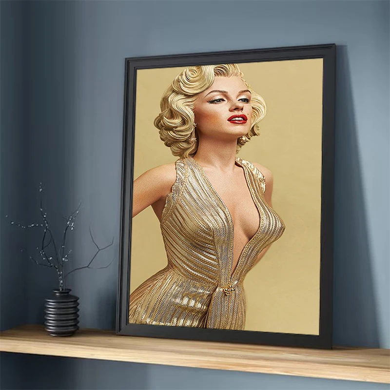 Home Decoration Marilyn Monroe Decorative Paintings Painting on Canvas Wall Art Aesthetic Room Decoration Decor for Room Poster