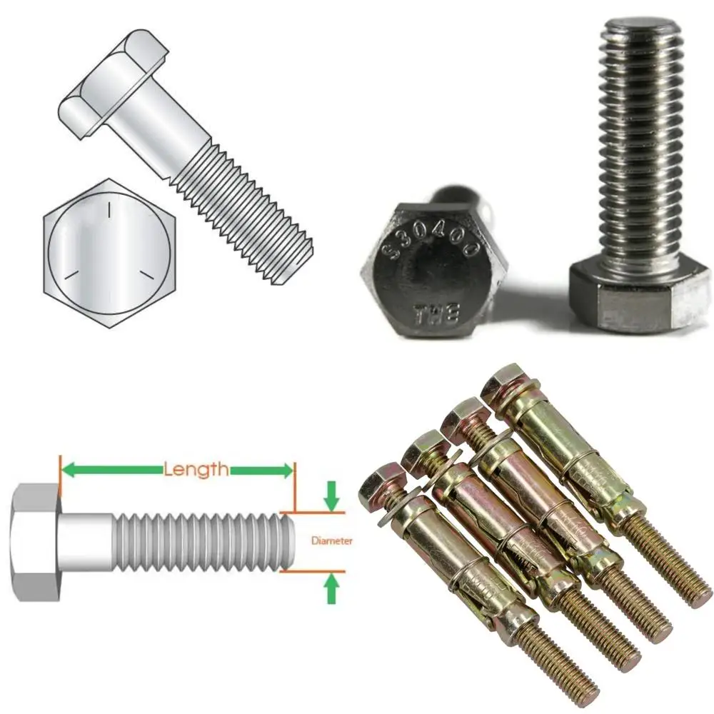 

Шестигранные болты класса 5, с оцинкованным покрытием, 3/8-16 x 3 1/4 дюйма, резьба UNC с частичной резьбой, 50 шт., длинный хвостовой ключ