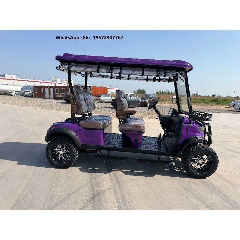 4-Seater Off-Road Electric Golf Cart 60V Lithium CE Custom Beach Camping Resort