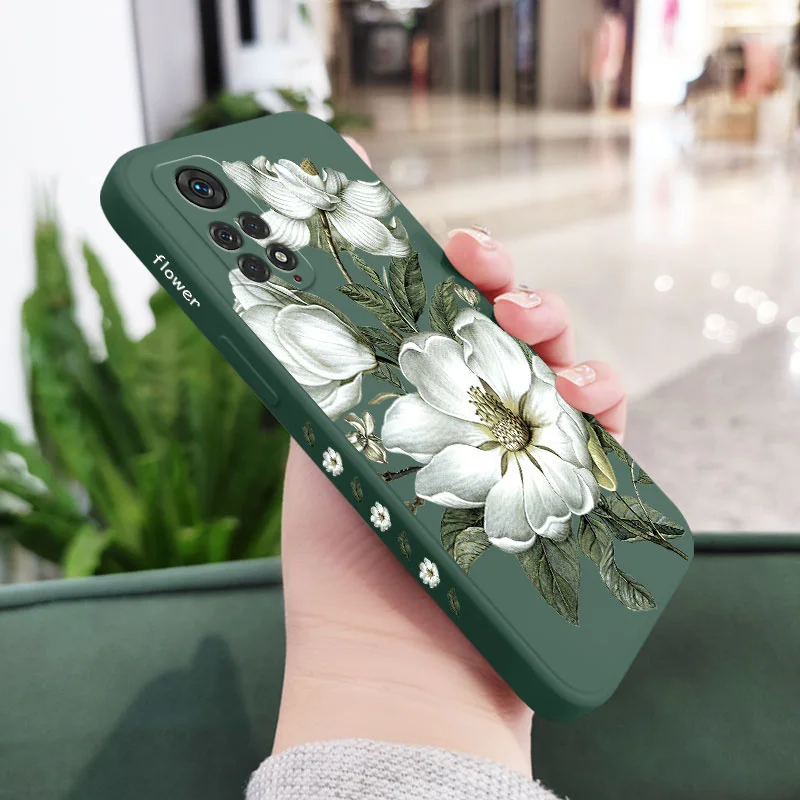 Capa de telefone com flores silvestres para Xiaomi, capa para Redmi Note 13, 12, 12S, 11, 11S, 11T, 10, 10A, 10T, 10S, 9T, 9, 8, 7 pro mais, 10C,