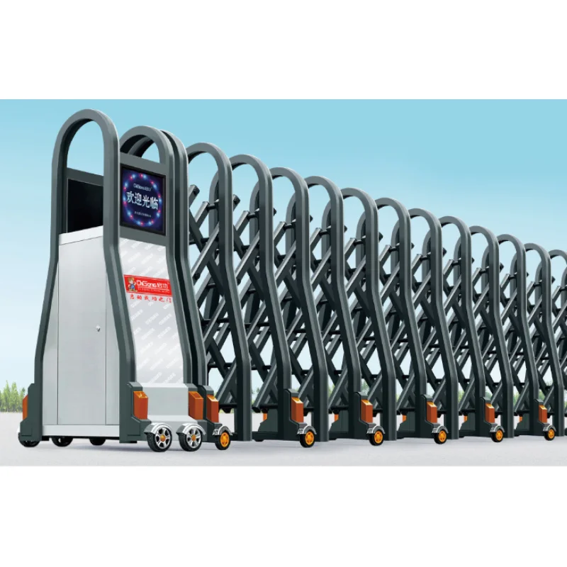 custom.Sliding Gate Remote Control Aluminum Industrial Customized Gate Automatic Outdoor Retractable Fence Customized S