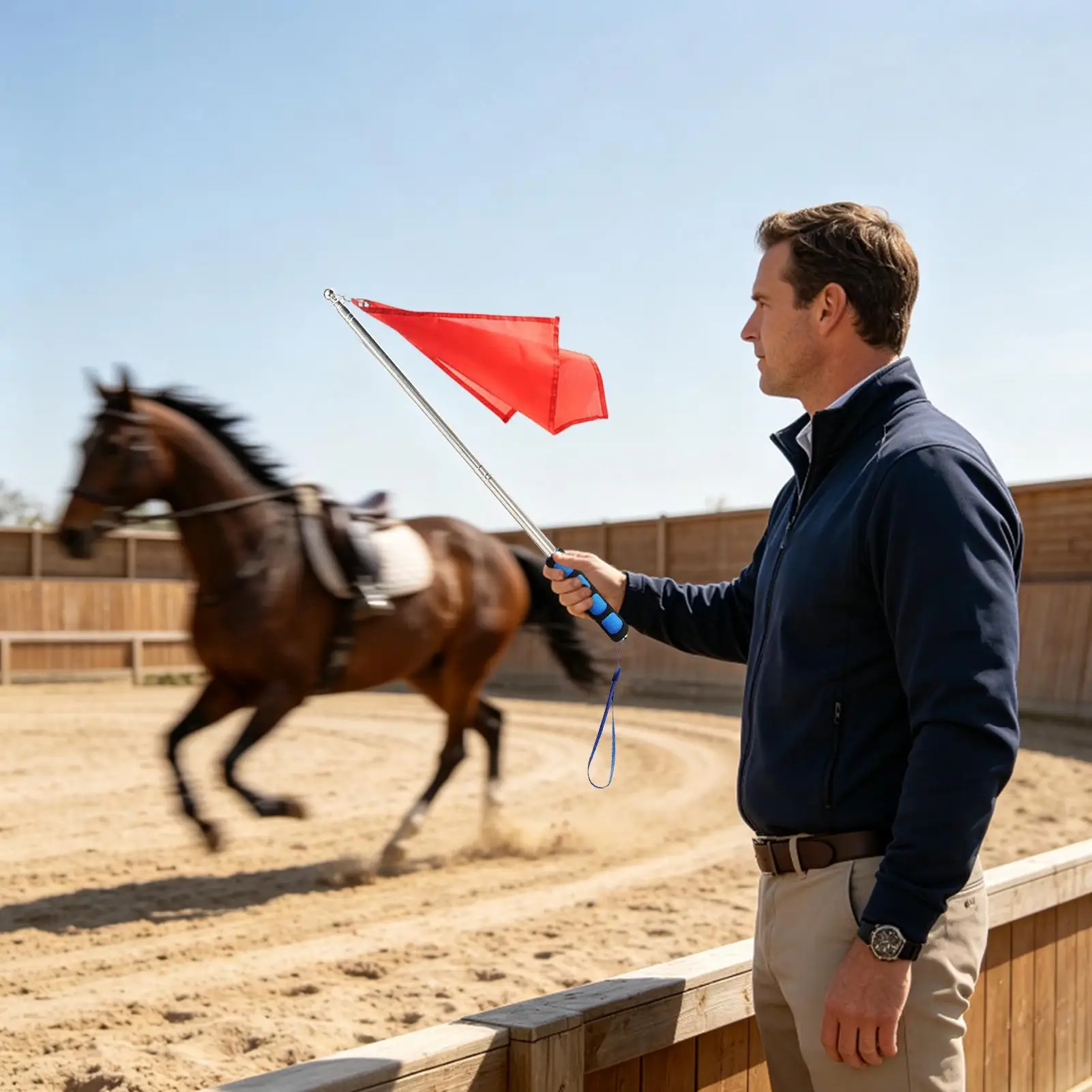 horse-training-flag-4-pieces-lightweight-with-telescopic-flagpole-equestrian-referee-flag-for-riders-outdoor-club-riding-school