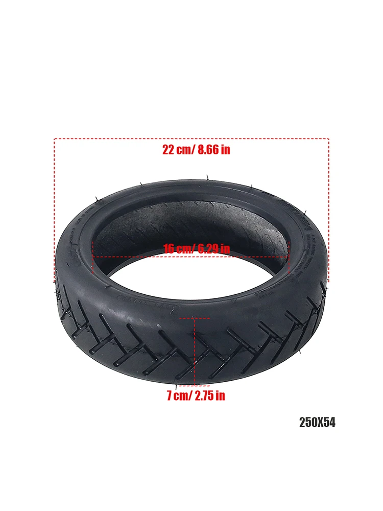 250X54 vacuum tire with two options of jelly glue, suitable for tubeless tires on electric scootersTyre