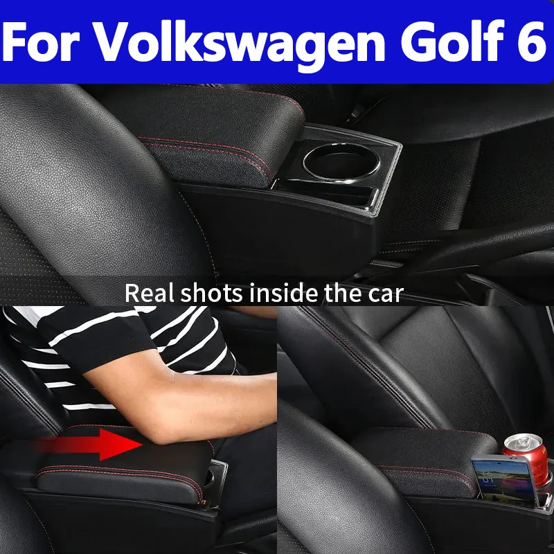 

Для Volkswagen Golf 6, подлокотник для Volkswagen Scirocco Sagitar VW Golf 6 Golf 5 Mk6 MK5 Jetta 5, автомобильный подлокотник, автомобильный ящик для хранения