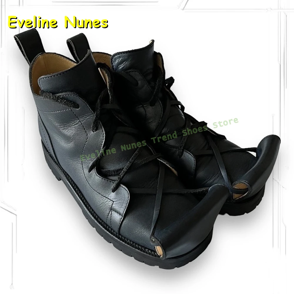 

Повседневные туфли Beauty Beast Scroll на платформе с круглым носком, на шнуровке, из искусственной кожи, в стиле пэчворк, для пар, весна 2026, новый тренд