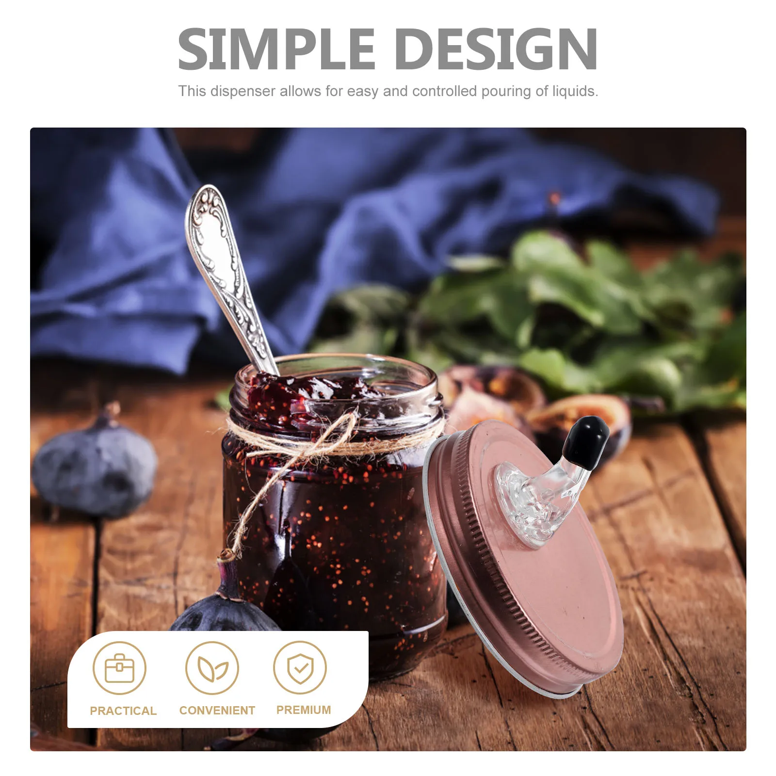 

Mason Jar Pour Lids For Mason Jars Spout Wide Mouth Dispenser Soy Vinegar Oil Bottle Pourer Kitchen Bar Supplies