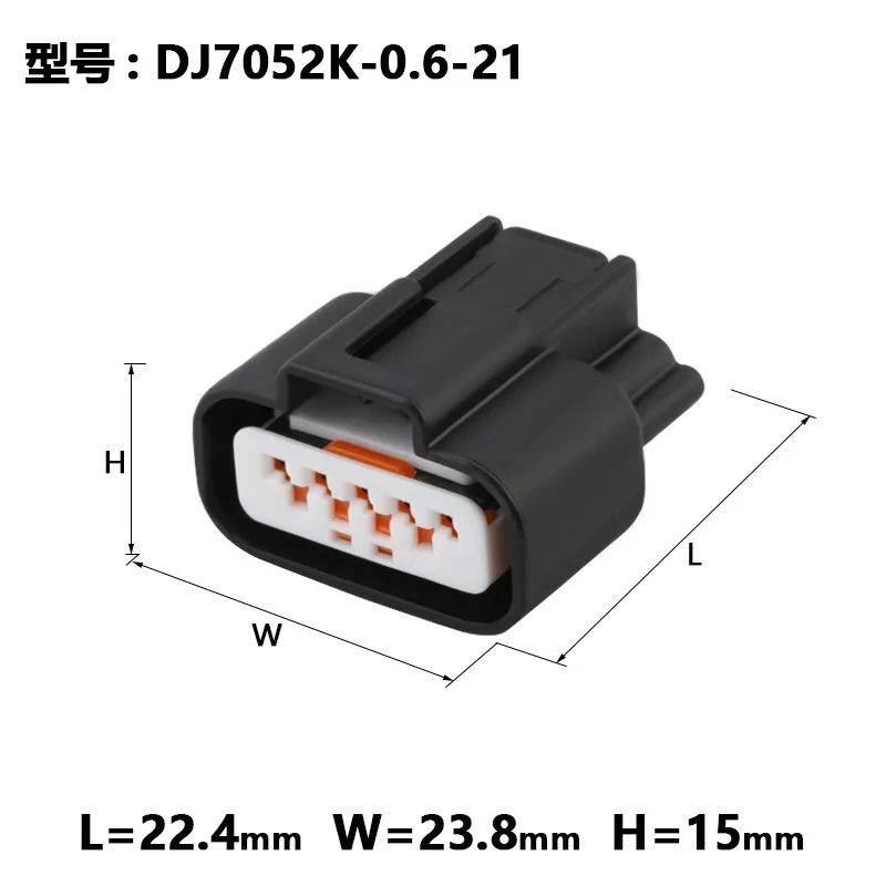 1Kits 5 Pin PK605-05027 Waterproof Electrical Automotive Alternator Connector Socket For Mitsubishi DJ7052K-0.6-21