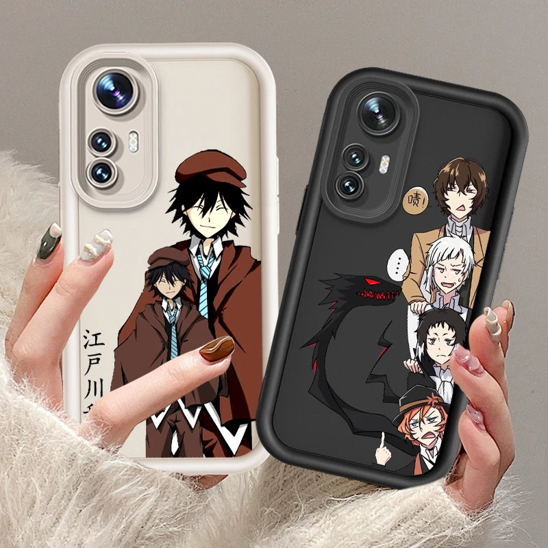 

B-Bungos S-Stray Dogs Cartoon For Xiaomi 12T 11 Lite Poco F5 F4 F3 F2 M3 Pro X5 X4 X3 GT 4G 5G Eye Ladder Cover Capa Fundas