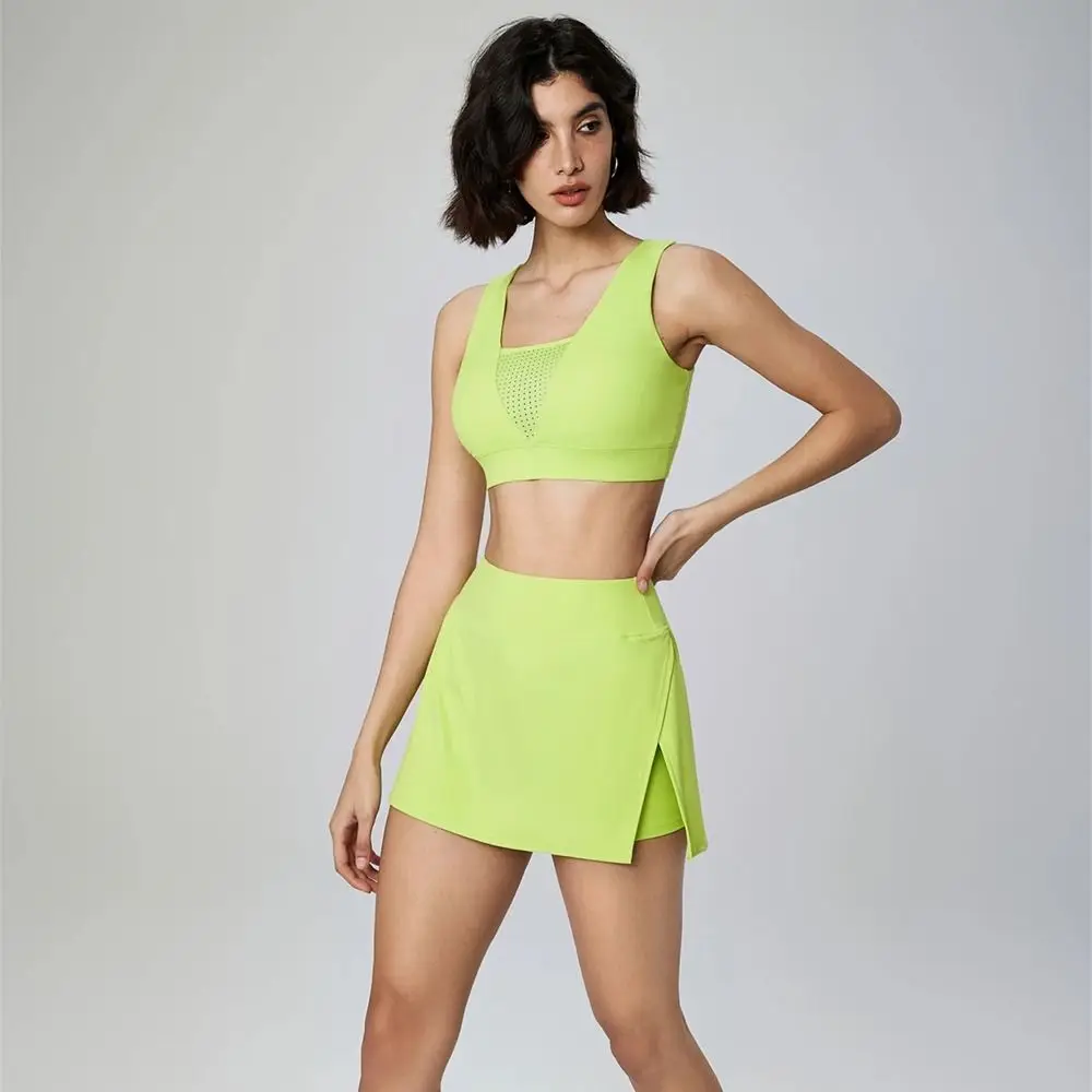 Yoga Legging Soft Women's Tennis Skirts with Phone Pocket Quick Dry Sport Golf Skirt Breathable Built-in Shorts Women Dress Gym