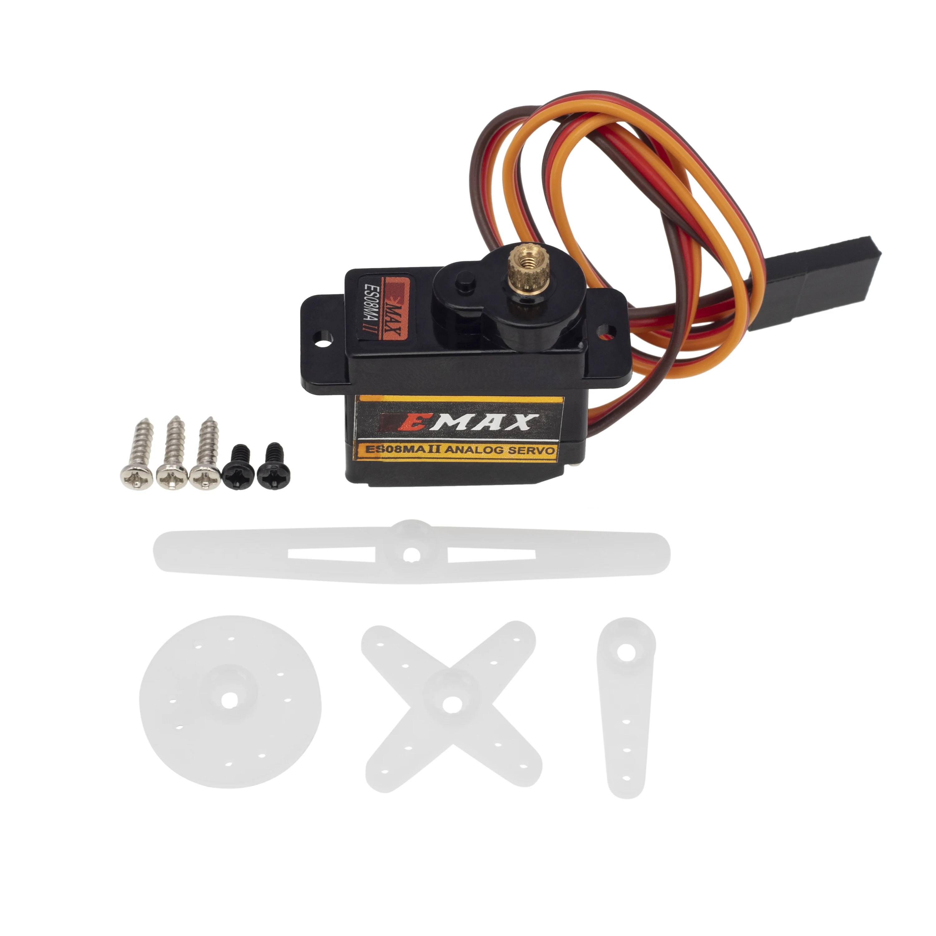 RC EMax Servo Analógico, Metal Mount, Braço 15T, Peças de Atualização, ES08MA II, Axial Scx24 Gladiador, Bronco C10, JLU Deadbolt, B17