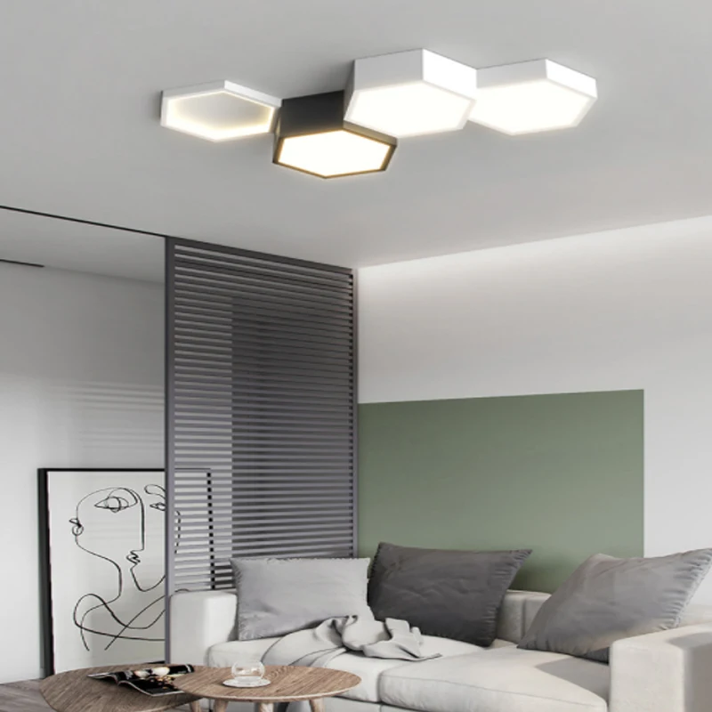 Moderno minimalista luzes de teto LED, Luminárias personalizadas, Sala de estar, Sala de jantar, Cozinha, Quarto Interior